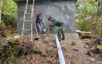 Wujudkan Akses Air Bersih, Satgas TMMD 127 Kodim 1417/Kendari Alirkan Harapan ke Rumah Warga Sambuli