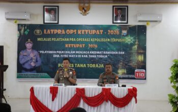 Polres Tana Toraja Gelar Lat Pra Ops Ketupat 2026, Tingkatkan Profesionalisme Personel Jelang Idul Fitri