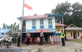 PJU Ditlantas Polda Sultra Tinjau Pos PAM Pohara, Petakan Titik Rawan Laka dan Kemacetan Jelang Idul Fitri