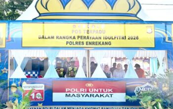 Personel Gabungan Mulai Siaga di Pos Pelayanan dan Pengamanan Ops Ketupat Pallawa 2026, Dipimpin Kasat Lantas