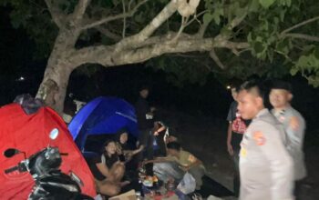 Jelang Idul Fitri dan Nyepi, Polres Konawe Utara Perketat Patroli di Objek Wisata Pantai Taipa dan Wale