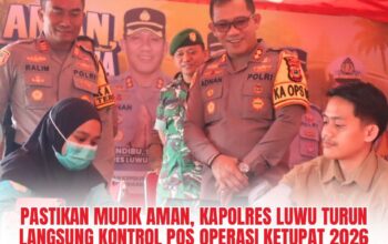 Pastikan Mudik Aman, Kapolres Luwu Turun Langsung Kontrol Pos Operasi Ketupat 2026