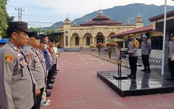 Wakapolres Enrekang Pimpin Apel Pagi, Tekankan Disiplin dan Optimalisasi Pelayanan Kepolisian di Bulan Ramadhan