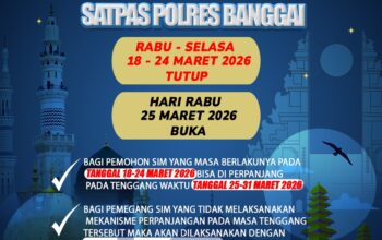 Libur Nasional, Layanan SIM dan SKCK Polres Banggai Tutup, Buka 25 Maret
