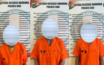 Polres Sigi Ungkap Kasus Peredaran Sabu di Palolo, Tiga Pria di Tetapkan Tersangka