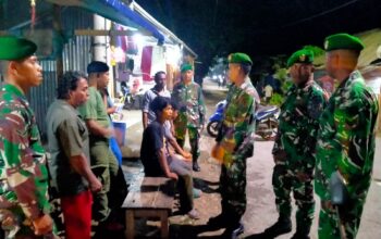 Bangun Kedekatan dengan Warga, Koramil 1413-02/Pasarwajo Gelar Patroli Komduk di Takimpo