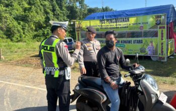 Wujudkan Mudik Aman Keluarga Bahagia, Pos Pengamanan Operasi Ketupat Lakukan Gatur Lantas