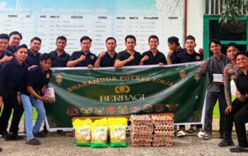 Berkah Ramadhan, 9 Angkatan Bhayangkara Muda Polres Sinjai Kompak Berbagi dengan Sesama.