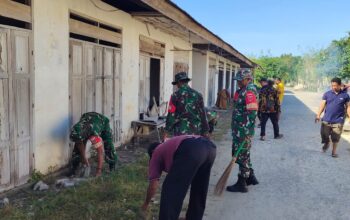 Koramil 1413-04/Mawasangka Turun Tangan, Area Pasar Malam Lakorua Ditata Bersih