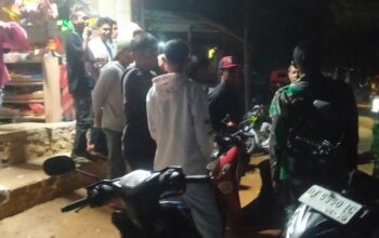 Perkuat Sinergi Ramadhan, Koramil 1413-03/Kapontori Gelar Patroli Komduk di Waondo Wolio