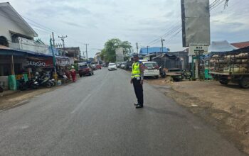 Polres Soppeng Intensifkan Pengaturan Lalu Lintas di Pasar Tumpah Jelang Idul Fitri 1447 H