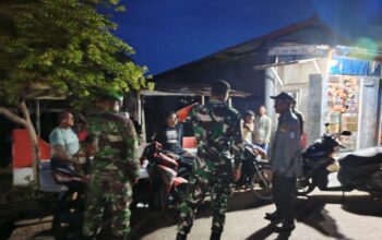 Koramil Gu Bersama Rakyat, Patroli Komduk Humanis Perkuat Kamtibmas di Desa Baruta