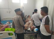 Tiga Korban Dirujuk ke RSUD Luwuk Usai Alami Laka Tunggal, Kapolsek Nuhon: Rem Blong