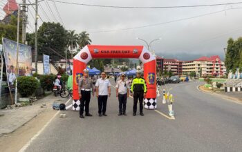 Hadir Pada Kegiatan Car Free Day, Polres Tator Beri Aman