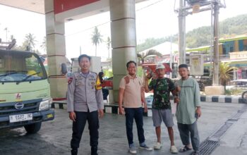 Polsek Alla Pastikan Keamanan dan Ketersediaan BBM di SPBU Kalosi