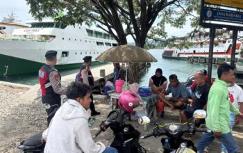 Samapta Polres Banggai Intensifkan Patroli, Antisipasi Kriminalitas Saat Puncak Arus Balik