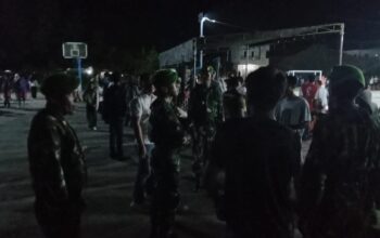 Patroli Komduk Koramil 1413-02/Pasarwajo Perkuat Keamanan dan Sinergi Masyarakat