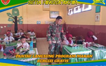 Kawal Generasi Emas, Babinsa Koramil Lainea Pantau Langsung Program Makan Bergizi Gratis