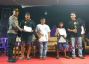 Kapolsek dan Personil Polsek Enrekang melaksanakan Pengamanan Final Kegiatan Halal Bihalal Enrekang Utara