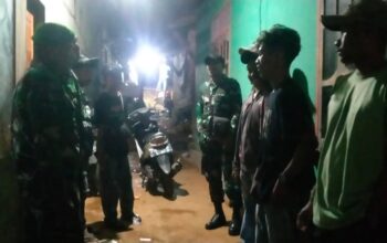 Patroli Cipta Kondisi, Koramil 1413-03/Kapontori Perkuat Keamanan Wilayah Tuangila