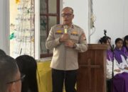 Wakapolda Sultra Hadiri Misa di Gereja St. Isidorus, Serahkan Bantuan Keyboard dan Gelar Bakti Kesehatan