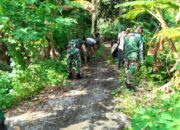 Dari Hati untuk Rakyat, Babinsa Koramil 1413-06/Tomia Bersama Warga Bersihkan Jalan Desa Patua