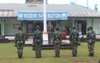 Kenaikan Pangkat Prajurit Kodim 1413/Buton, Momentum Perkuat Dedikasi dan Loyalitas Pengabdian