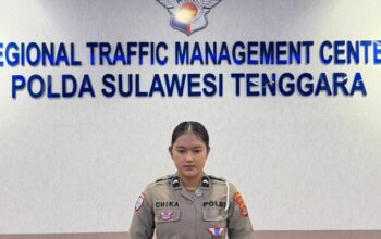 Polantas Polda Sultra Hadir di Udara, Sampaikan Update Lalu Lintas Lewat RRI Kendari