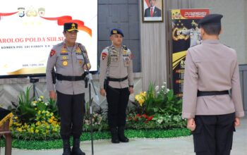 Kapolda Sulsel Pimpin Upacara Penyerahan Jabatan Karolog Polda Sulsel dalam Rangka Purna Tugas