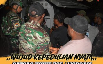 Wujud Kepedulian Nyata Satgas PAMTAS RI-PNG Mobile Yonif 725/Woroagi Untuk Rakyat