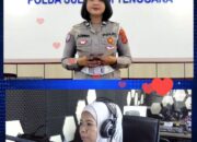 Ditlantas Polda Sultra Hadirkan Informasi Lalu Lintas Aktual Lewat Live Report Bersama RRI Kendari