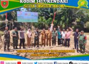 TNI AD Hadir Untuk Rakyat : Jembatan Gantung Ululahombuti Mulai Dibangun di Konawe