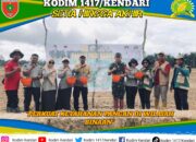 Perkuat Ketahanan Pangan, Babinsa Ranomeeto Kawal Penanaman Padi Serentak di Konda