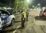 Jaga Kamseltibcarlantas, Sat Lantas Polres Sinjai Intensifkan Patroli Malam di Titik Rawan.