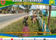 Sinergi Tanpa Batas: TNI dan Warga Anggalomoare Kompak Percantik Desa Lewat Karya Bakti