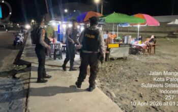 Patroli Kota Presisi Sat Samapta Polres Palopo Jaga kamtibmas Hingga Dini Hari