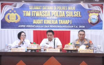 Polres Wajo Jalani Audit Kinerja Tahap I 2026, Kapolres: Momentum Tingkatkan Akuntabilitas
