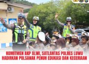 Komitmen AKP Alwi, Satlantas Polres Luwu Hadirkan Polsanak Penuh Edukasi dan Keceriaan