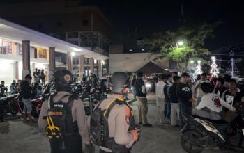 Patroli Malam, Sat Samapta Polres Tana Toraja Intensifkan Harkamtibmas di Titik Rawan