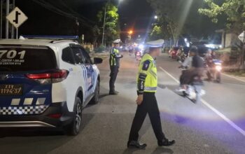 Patroli Malam Sat Lantas Polres Sinjai Diintensifkan, Pastikan Warga Aman Beraktivitas.