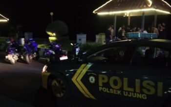 Personil Polsek Ujung Lakukan Patroli Blue Light, Cipta Kondisi Antisipasi Gangguan Kamtibmas di Malam hari