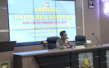 Tekankan Integritas dan Profesionalisme, Kapolres Soppeng Bekali Siswa Latja dengan Nilai Moral
