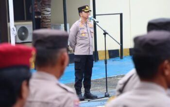 Apel Kesiapan Pengamanan Mayday Kapolres Palopo Tekankan Pendekatan Humanis dan Disiplin Personil