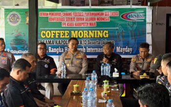 Polres Wajo dan KSBSI Gelar Coffee Morning Peringati May Day, Perkuat Sinergi Jaga Stabilitas Daerah