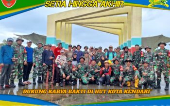 Rayakan HUT ke-195, Ribuan Personel Gabungan “Kepung” Teluk Kendari dengan Aksi Bersih