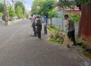 Bhabinkamtibmas Dukung Gerakan ASRI, Kembali Lakukan Kerja Bakti Bersama Perangkat Kelurahan