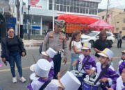 Semarak Hardiknas, Satlantas Polres Banggai Kawal Pawai TK Emaus Luwuk