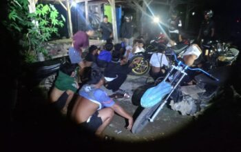 Patroli Gabungan Malam Hari Gagalkan Potensi Tawuran di Bua, Puluhan Sajam Diamankan