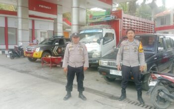 Personel Polsek Alla Tingkatkan Patroli dan Monitoring di SPBU Demi Jaga Kamtibmas