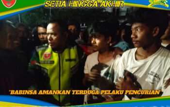Babinsa Kodim Kendari Gerak Cepat Amankan Terduga Pelaku Pencurian dari Amukan Massa